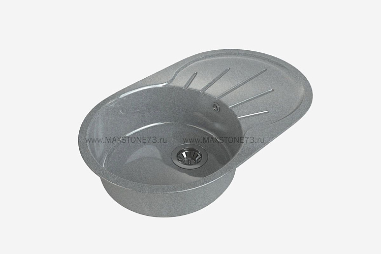 MAXSTONE Мойка глянцевая MS-5 (темно-серая) 735*450*215